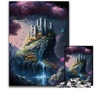 Castle 1000 Pieces Puzzles for Adults Wooden Jigsaw Puzzles for Adults Family Interactive Game, Craft Gift with Colorful Artwork 50x75CM/19.68x29.52inch