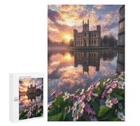 Castle 1000Pc Jigsaw Puzzles Suitable Adults Children Paisaje Edificio Jigsaws Festive Gathering Family Bonding Whimsical Design Great Gift Loved Ones 1000 PCS