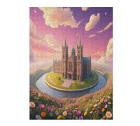 Castle 500 Piece Jigsaw Puzzle for Adults Paisaje Edificio Winter Evening Activity Cozy Relaxation Detailed Artwork Ideal Housewarming Gift 500 PCS