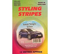 Castle 6mm Single Stripe Silver Accessories Styling Graphics Pinstripes CPS02S