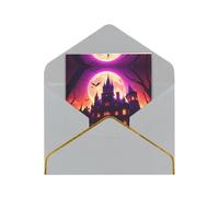 Castle And Crow Elegant Greeting Card â€“ Premium Pearl Paper Foldable Card With Gold Trim, Blank Inside For Personal Message â€“ Perfect For Christmas, Birthday, Wedding & Valentineâ€™s Day