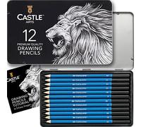 Castle Art Supplies 12 Piece Graphite Drawing Pencils Set for Adults