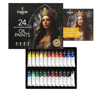 Castle Art Supplies 24 x 12ml Oil Paint Set | New Improved Formula | Great Value Set for Adult Artists, Beginners and Advanced | Vibrant Variety of Smooth-to-use Oil Paints (New)