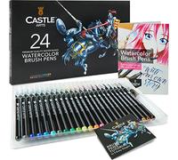 Castle Art Supplies Watercolour Brush Pens Set - 24 Lively Colours
