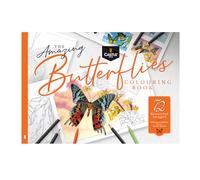 Castle Arts Butterflies Colouring Book for Adults - 72 Curated Designs
