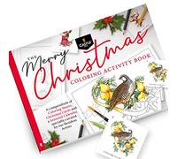 Castle Arts Christmas Colouring Book | Compendium of Cards, Calendar and Scenes Curated to Lift the Spirit | with Colour Reference Guide | No Show-Thru Artist Grade Paper | Frameable Landscape A4 Size