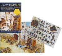 Buzz Castle Attack - Rub Down Transfers - Medieval Castle Siege Scene