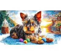 Castle-bound-Shetland-Sheepdog Puzzle for Adults 1000Pc Educational Game Decompression Challenging Puzzles for Adults and Kids Age 12 Years Up Great Gift Idea 38x26/1000pcs
