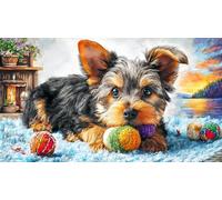 Castle-bound-Shetland-Sheepdog Recycled Paper Jigsaw Puzzle 1000 Pieces Great Gift Idea Educational Games for Women, Gifts for Men Beautiful Decoration Puzzle 38x26/1000pcs