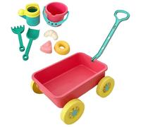 Castle Building Kit, Beach Cube and Shovel Set - Educational & Shovels with Cart - Fun Outdoor Game for Coastal Beach Outside Camp
