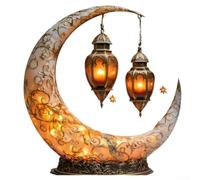 Castle by the Moon Ornament, 2D Desktop Decor Home Office | Living , Moonlight Table Centerpiece Housewarming Birthday