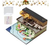 Castle Calendar - 3D Paper Sculpture | Creative Desk Calendar with LED Light, Christmas Decoration or Rack Gift