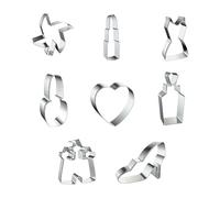 Castle Cookie Cutter, Dress Up Cookie Cutter - 16x Princess Cookie Cutter | Stainless Steel Baking Accessories, Party Decorative Molds, Past Supplies