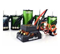 Castle Creations 1/10 Copperhead 1406-7700Kv Sensored Brushless ESC/Motor Combo, CSE10016604, Black, Green