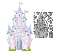 Castle Cutting Die Embossing Metal Dies Cut for DIY Scrapbooking Album Decorative Paper Crafting Card Making Birthday Wedding