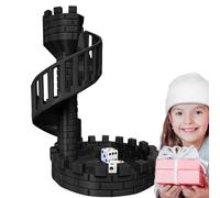 Castle Dice Tower - RPG Gaming Accessories, Desktop Decoration, Tabletop Dice Castle, Polyresin Material, Elegant Miniature Tower Design, Smooth Cube Rolling Mechanism, Funny Spieltoo