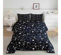 Castle Fairy Starry Galaxy Comforter Set King,Moon Stars Mystery Universe Bedding Set for Boys Girls Teens Bedroom Decor,Navy Blue Outer Space Quilt Set Super Soft Duvet Set,Gift for Her Him