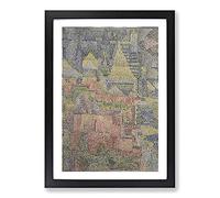 Castle Garden by Paul Klee Framed Print | A2 Black Framed Wall Art | Ready to Hang | Modern Floral Picture | Living Room Bedroom Lounge Office