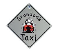 Castle GRANDAD'S TAXI Diamond Hanging Car Window Sign