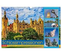Castle impressions - residence and state capital Schwerin UK-Version (Wall Calendar 2026 DIN A3 Landscape), CALVENDO 12 Month Wall Calendar
