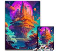 Castle in Space JigsawPuzzle 1000 Pieces for Adults Puzzles for Adults DIY Home Decor Gift, Brain Teaser Game 26X38CM/10.23x14.96inch