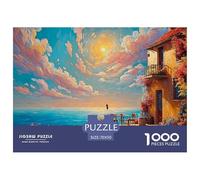 Castle in Springtime 1000 Pieces Eco-friendly Paper Puzzle Premium Jigsaw Puzzle Beach House Stress Releasing Family Game Jigsaw For Adults And Kids 70x50cm/1000pcs
