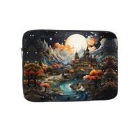 Castle in The Moonlight Printed Laptop Cover Portable Protective Case Suitable for Business Trips and Documents 15 inch