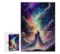 Castle in The Sky -4, 300 PCS Displayable Picture Puzzle, Creative Indoor Hobby - to Assemble, Frame And Display