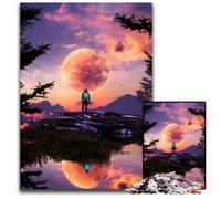 Castle In The Sky JigsawPuzzle 1000 Pieces for Adults Jigsaw Puzzles Perfect for Teenagers & Collectors, Ideal Home Decor & Travel Gift 26X38CM/10.23x14.96inch