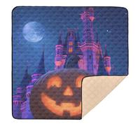Castle & Jack - O - Lantern Night Soft Thick Baby Gym & Activity Mat for Floor Waterproof Tummy Time Activity Mat for Newborns Babies Infants Toddlers, 50'' x 50''