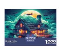 Castle Jigsaw Puzzles for Adults Gifts 1000 Piece Challenging Games Home Decors Brainteasing Castle of Terror Jigsaw Puzzle for Women Men Adult 38x26cm/1000pcs