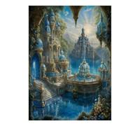 Castle Lake Architecture 1000pcs For Adults Mini Puzzle Birthday Gift