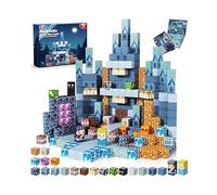 Castle Magnetic Building Blocks Set with Strong Magnets 100 Pieces Preschool Learning Sensory Toy for Creative Play