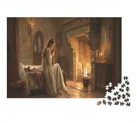 Castle Maid Puzzle 1000pcs (75x50cm) Erwachsene Fireplace Puzzle,Home Decor