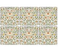 Castle Melamine William Morris Daffodil Coasters - Set of 6