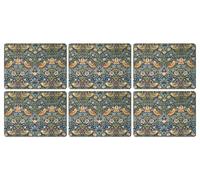 Castle Melamine William Morris Strawberry Thief Placemats - Set of 6