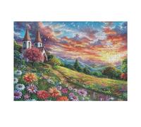 Castle Mountain Lake 300-piece Jigsaw Puzzle Bundle Family Puzzle Lovers Brain Training Mindful Activity Spring Creativity & Gift Giving 300 PCS