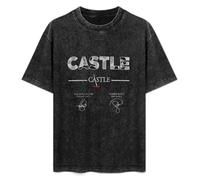 Castle Nathan Fillion Stana Katic Signatures Men's T-Shirt Unisex White Tee Clothing 3XL