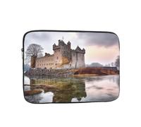Castle Near Lake Stones Laptop Bag 10 inch Business Briefcase Gifts for Men Women Water Resistant Laptop Sleeve Carry On Laptop Case Shockproof Protective Computer Bag Notebook Case