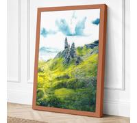 Castle on the Hill Landscape Canvas Wall Art Print 18x12 Inch (46 x 30 cm)