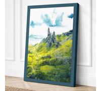 Castle on the Hill Landscape Canvas Wall Art Print 18x12 Inch (46 x 30 cm)