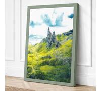 Castle on the Hill Landscape Canvas Wall Art Print 30x20 Inch (76 x 51 cm)