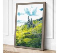 Castle on the Hill Landscape Canvas Wall Art Print 30x20 Inch (76 x 51 cm)