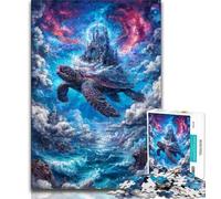 Castle on The Turtle's Back 1000 Piece Jigsaw Puzzles for Teenagers Gifts,Educational Game Challenge Toy Wall Decoration Unique Birthday And Xmas Gifts (38x26cm)