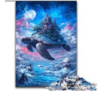 Castle on The Turtle's Back Jigsaw Puzzles for Teenagers 1000 Jigsaws, Staycation Kill Time Every Piece Is Unique - Challenging Family Fun Game (50x75cm)