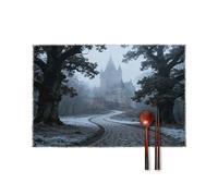 Castle Pathway Woods Placemats Set of 6 Heat Resistant Place Mats for Dining Table Non-Slip Placemat Easy Clean Washable Table Mats for Kitchen Table Indoor/Outdoor