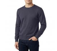 Castle Point Men's Cotton Crew Neck Jumper Knitted Sweater, Navy, M
