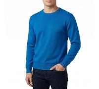 Castle Point Men's Cotton Crew Neck Jumper Knitted Sweater, Peacock, M