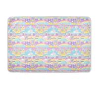 Castle Princess Cartoon Extra Large Resuable Toddler Mattress Pads Highly Absorbent Flat Crib Pads Portable Diaper Pads for Baby Toddler Children , 52" L x 34" W