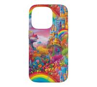 Castle Rainbow Fairytale Magical Princess Design Case for iPhone 14 Pro